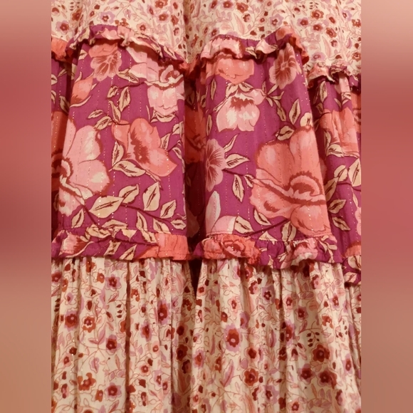 Spell & The Gypsy Winona tiered skirt "Berry" size Large NWOT - Picture 10 of 13